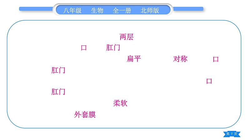 北师大版八年级生物下第7单元生命的演化第22章物种的多样性复习与提升二(第22章)习题课件第7页