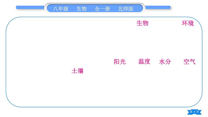 北师大版八年级生物下第8单元生物与环境第24章人与环境复习与提升习题课件04