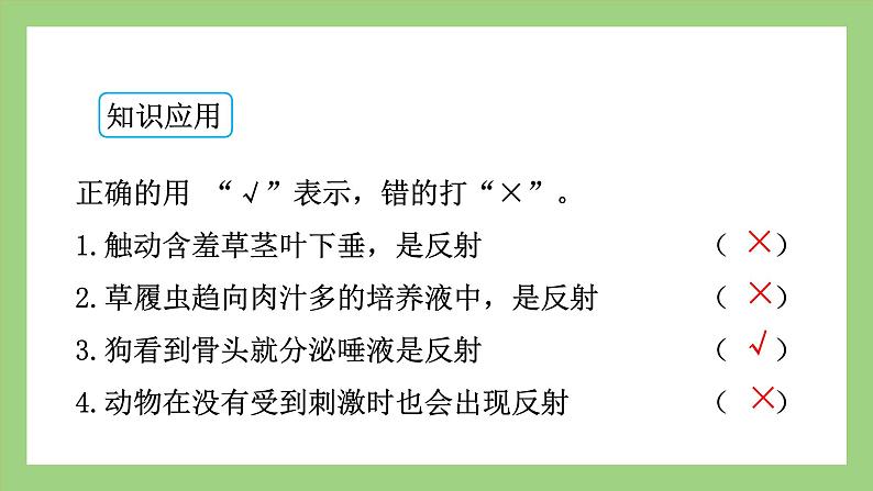 人教版七年级下册生物 4.6.3神经调节的基本方式（课件）07