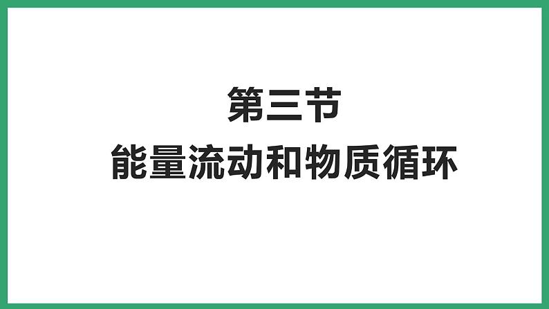 6.2.3能量流动和物质循环 （课件）济南版生物八年级下册第1页