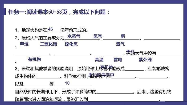 第一节 地球上生命的起源 课件第7页