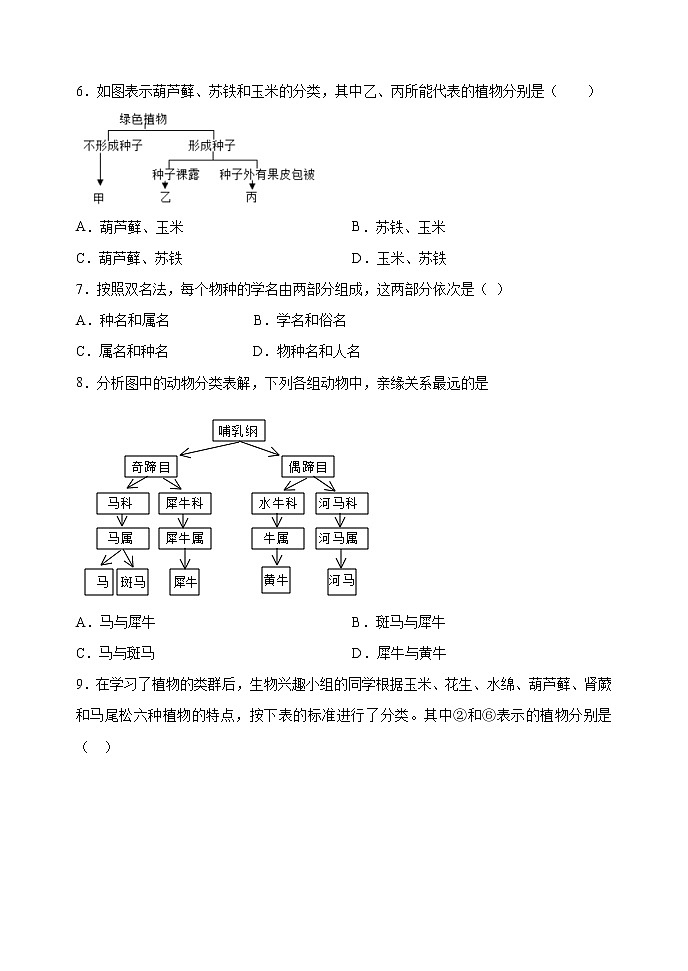 第六单元第一章检测卷02