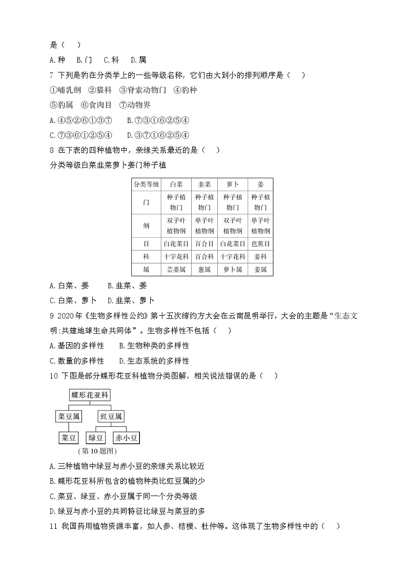 第六单元第一~三章综合检测第2页