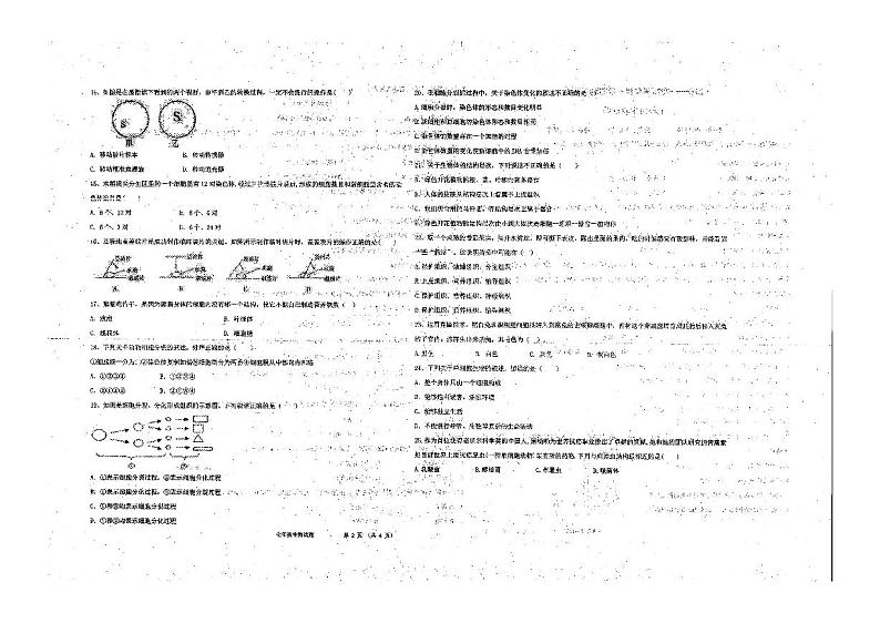 山东省聊城市北大培文学校2022-2023学年七年级上学期期中生物试题第2页