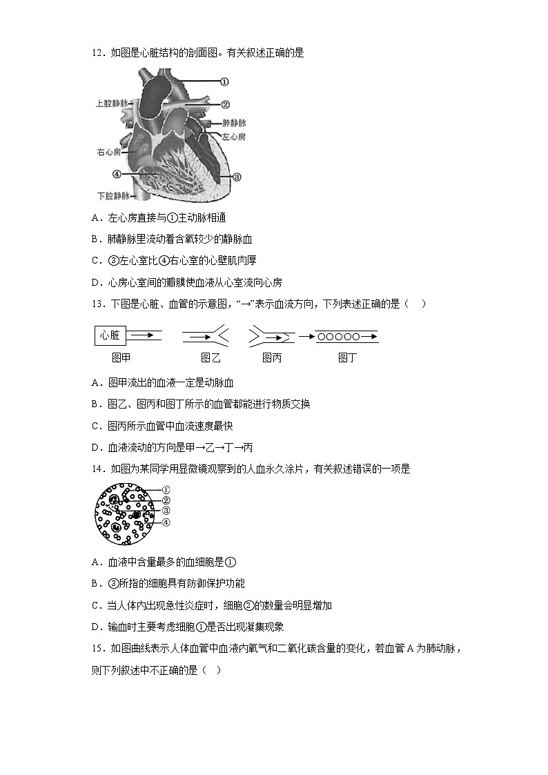 福建省泉州市泉州科技中学2021-2022学年七年级下学期期末生物试题(含答案)03