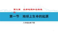 初中生物人教版 (新课标)八年级下册第一节 地球上生命的起源完整版课件ppt