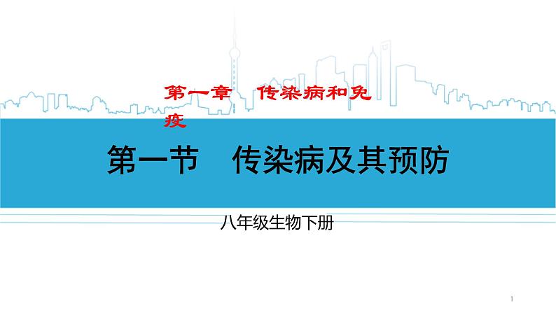 人教版八下生物8.1.1《传染病及其预防》课件+同步练习01