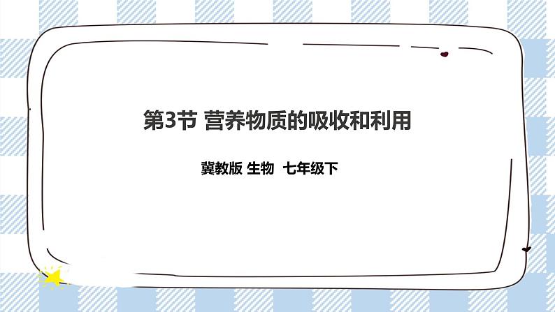 2.1.3 营养物质的吸收和利用 课件+教案+练习01
