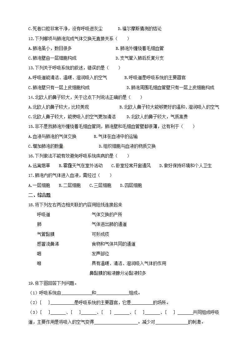 2.3.1呼吸（1）课件+教案+练习+视频02