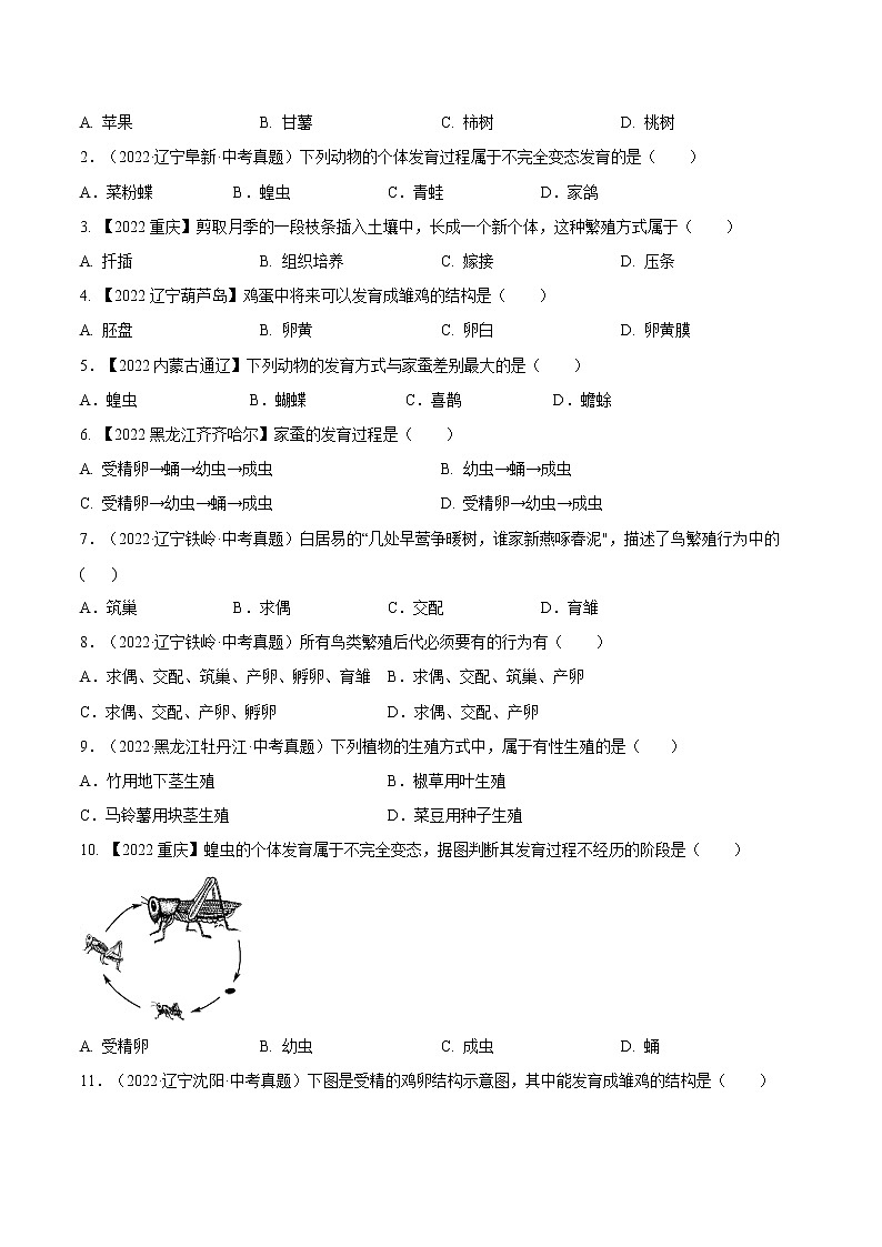 【寒假自学】2023年人教版生物八年级-第05讲《生物的生殖和发育》寒假精品讲学案03