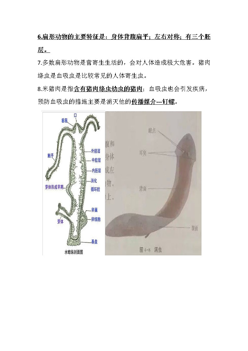生物知识清单：第四单元03
