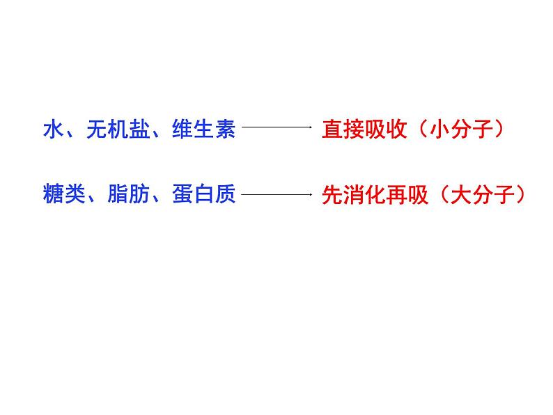 人教版生物第二章第二节《消化和吸收》课件04