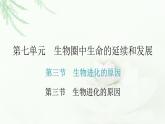 人教版八年级生物下册第三节生物进化的原因课件