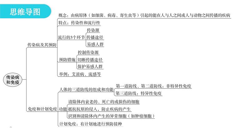 人教版八年级生物下册第八单元第一章章末总结课件第4页