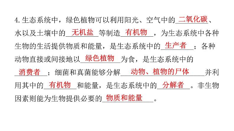 北师大版八年级生物下册第2节生态系统概述课件07