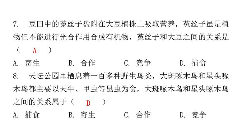 北师大版八年级生物下册第1节生物的生存依赖一定的环境课件06