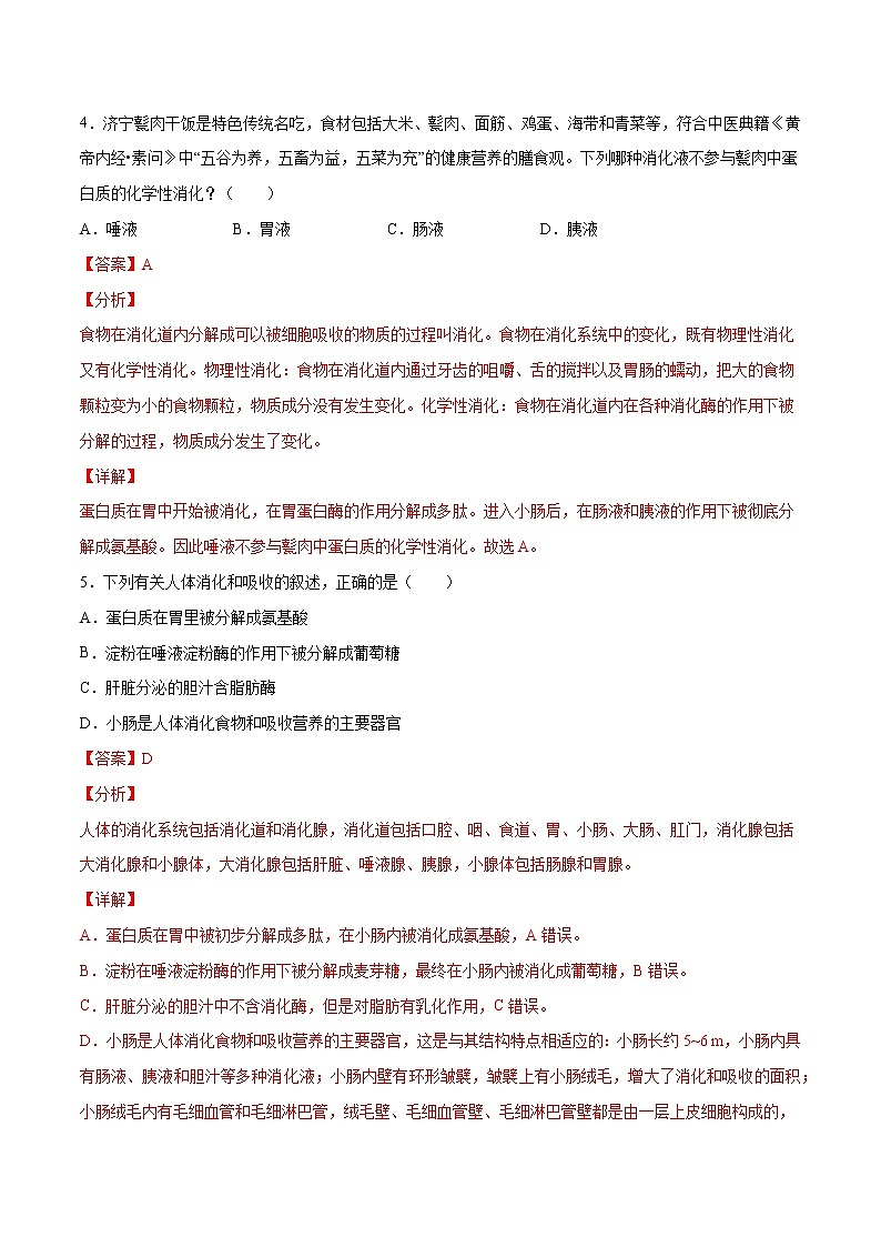 4.2.2 消化和吸收（精编课件+练习）精编七年级生物下册同步备课系列（人教版）03