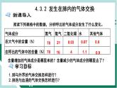 4.3.2 发生在肺内的气体交换（精编课件+练习）精编七年级生物下册同步备课系列（人教版）