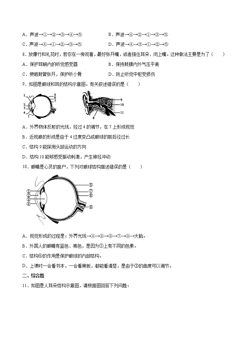 4.6.1 人体对外界环境的感知（精编课件+练习）精编七年级生物下册同步备课系列（人教版）02