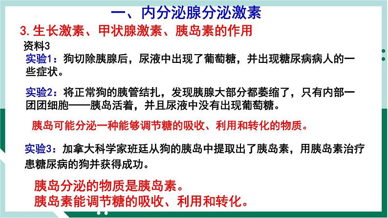 4.6.4 激素调节（备课件）精编七年级生物下册同步备课系列（人教版）第6页