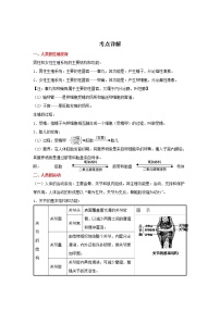 备战2023生物新中考二轮复习重难突破（河北专用）重难点12 人类的生殖发育及运动