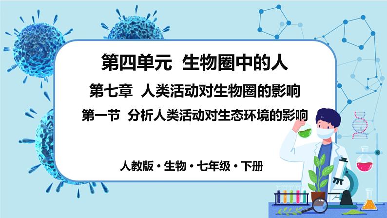 第一节  分析人类活动对生态环境的影响第1页