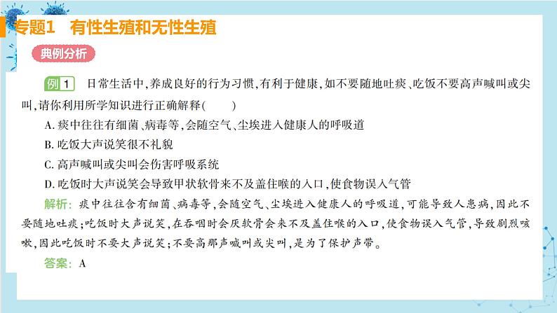 人教版生物七年级下册第三章专题课件+单元测试（含答案）04