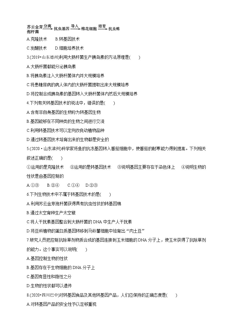 济南版生物八下7.2.1 基因工程  课件+教案+学案+素材03