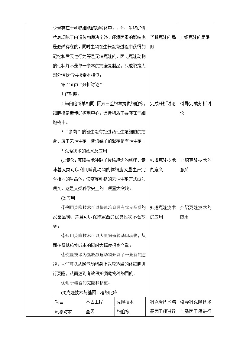 济南版生物八下7.2.2 克隆技术  课件+教案+学案+素材03