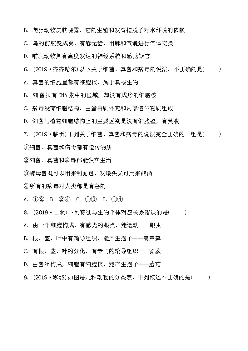初中生物中考复习 08专题八 专题精练第2页