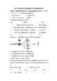 初中生物中考复习 2021年河南省许昌市襄城县中考生物质检试卷（解析版）