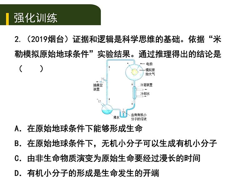 初中生物中考复习 八、（五）生命的起源和生物进化课件PPT第7页