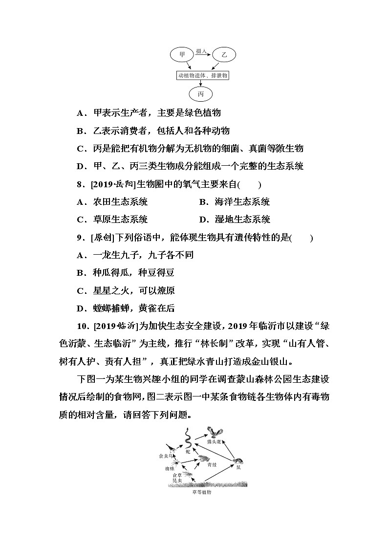 初中生物中考复习 第1单元　生物和生物圈第3页