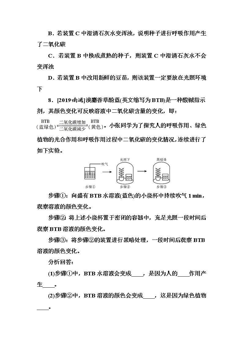 初中生物中考复习 第8单元　植物的呼吸作用第3页