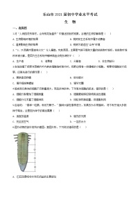 初中生物中考复习 精品解析：四川乐山市2020年中考生物试题（原卷版）