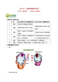 初中生物中考复习 考点05 动植物细胞的结构-备战2021年中考生物考点一遍过