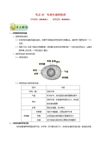 初中生物中考复习 考点39 鸟的生殖和发育-备战2021年中考生物考点一遍过