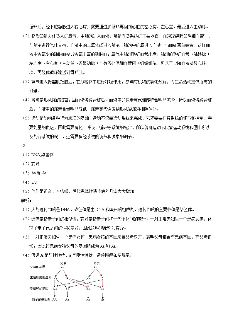 初中生物中考复习 生物-（ 苏教版）【试题猜想】2021年中考考前最后一卷（全解全析）第2页