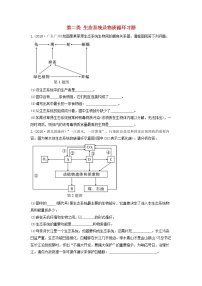 初中生物中考复习 中考生物总复习第二部分重点题型探究题型二识图题第二类生态系统及物质循环习题