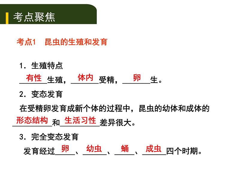 初中生物中考复习 七、（二）动、植物的生殖和发育课件PPT01