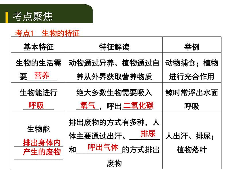 初中生物中考复习 三、（一）生物的生存依赖一定的环境课件PPT第1页