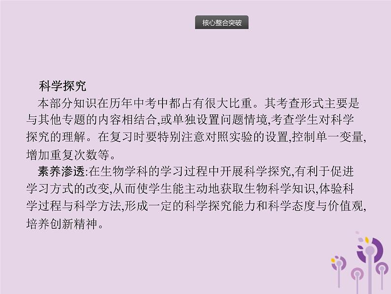 初中生物中考复习 课标通用中考生物总复习专题十科学探究课件第3页