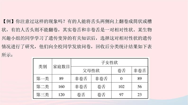 初中生物中考复习 中考生物总复习第二部分重点题型探究题型三材料题第二类生物的遗传和变异课件03