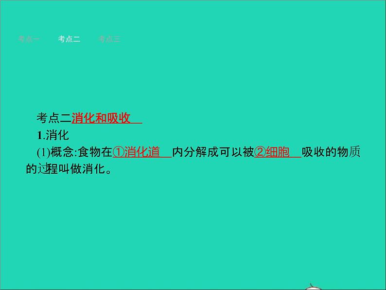 初中生物中考复习 中考生物总复习第十讲人体的营养课件06