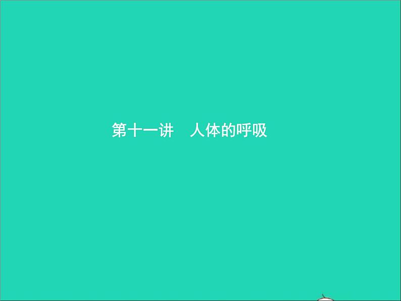 初中生物中考复习 中考生物总复习第十一讲人体的呼吸课件01