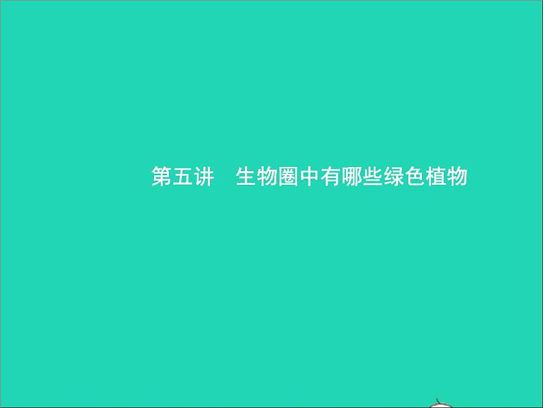 初中生物中考复习 中考生物总复习第五讲生物圈中有哪些绿色植物课件第2页