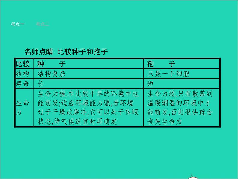 初中生物中考复习 中考生物总复习第五讲生物圈中有哪些绿色植物课件第6页