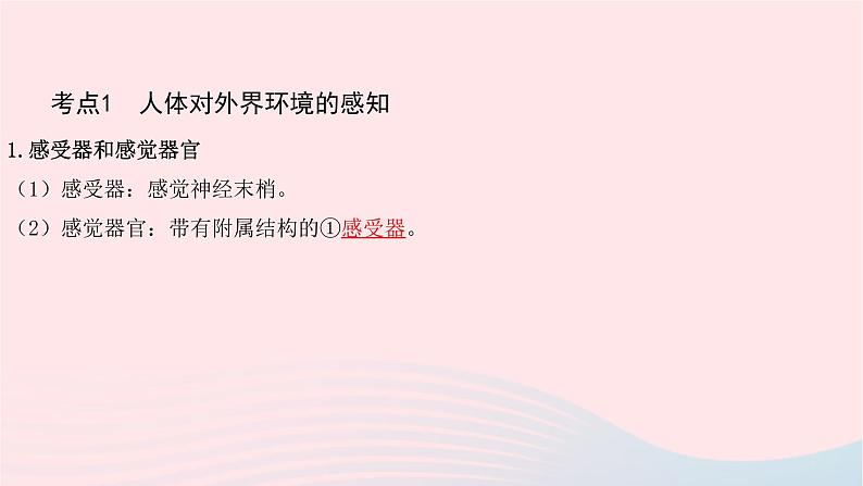 初中生物中考复习 中考生物总复习第一部分基醇点巩固第四单元生物圈中的人第六章第七章人体生命活动的调节及人类活动对生物圈的影响课课件PPT03