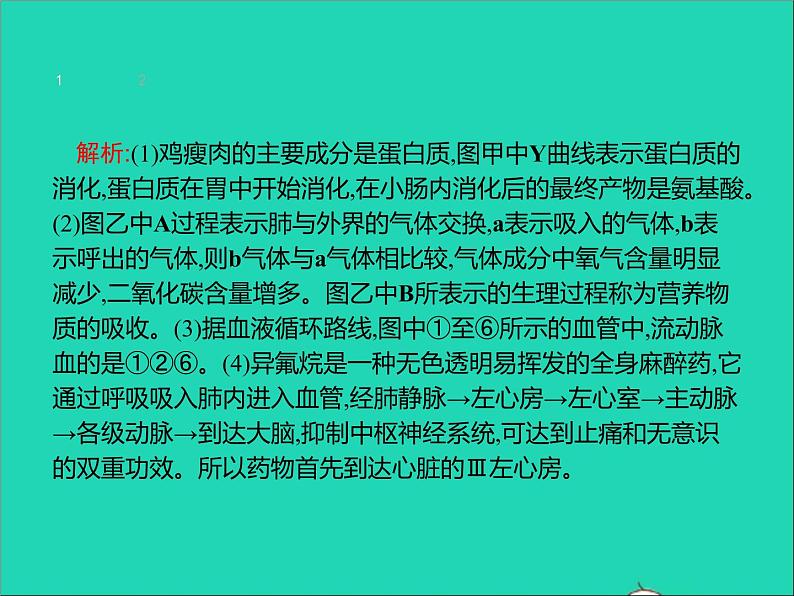 初中生物中考复习 中考生物总复习专题四生物圈中的人课件第6页