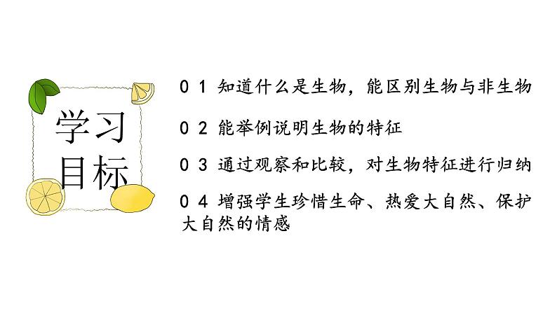 七年级上册生物第一节生物的特征课件PPT02